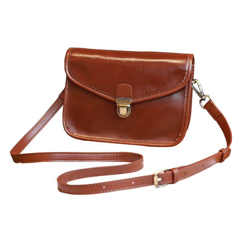 New style genuine leather large capacity crossbody small square bag for women