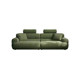 French chenille fabric sofa with removable high headrest