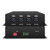 Audio Optical Transmitter 2-way 4-way 8 Luka Lennon head XLR Balanced Audio Light-end machine Single-direction analog Audio lotus RCA turn fiber extender tuning bench Background Music transmitter