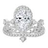 Tiff Star PT950 cultured diamond engagement ring