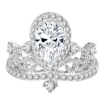 Tiffany diamond platinum pt950 cultured diamond engagement ring
