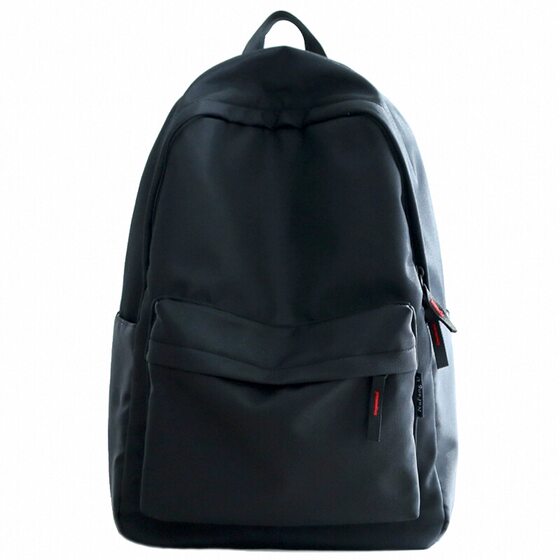 Men's and women's school bags solid color versatile backpack travel backpack