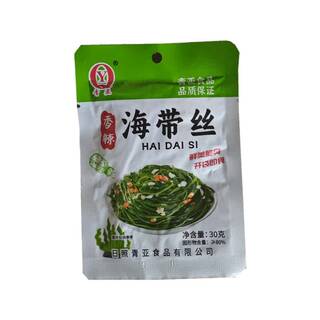 青亚香辣味海带丝开袋即食30克