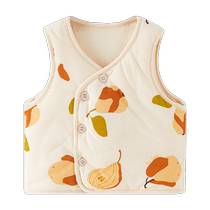 Tongtai baby vest autumn and winter thick cotton baby clothes childrens waistcoat quilted vest home underwear sleeveless top
