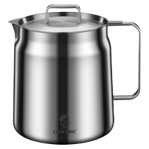 Filter oil pot 304 stainless steel household leak-proof large-capacity oil filter artifact 2085 oil bottle filter oil storage pot