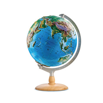 Beidou 8.8mm relief globe ar divided into colors