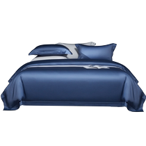 Mercury Home Textiles 140S double-ply long-staple cotton four-piece set high-end satin set cotton bed sheet quilt cover 24 years new product