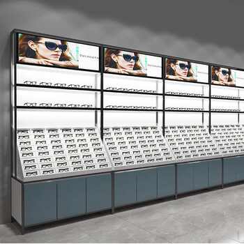 Whole store effect glasses store shelves glasses display cabinet zhongdao glasses display counter display cabinet factory production