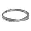 S925 sterling silver line diamond ring women's niche design high-end fashion index finger ring 2026 new trend