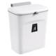 Wall mounted kitchen trash can with lid