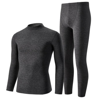 Mid-high collar thermal underwear men's cashmere and silk suit