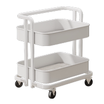 Jia helper metal schoolbag storage rack book folding mobile trolley under the table multi-layer bookshelf snack storage rack