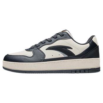 Anta first year black and white contrasting low-top thick-soled sneakers