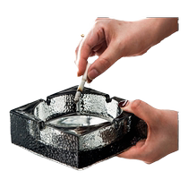 Light luxury ins Nordic glass ashtray home living room creative personality trend modern crystal office ashtray