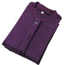 Hengyuan Xiangcaiyang Autumn Clothes Autumn Pants Womens Pure Cotton Suit Middle-aged and Elderly Cotton Cardigan Warm Underwear Womens Cotton Cover