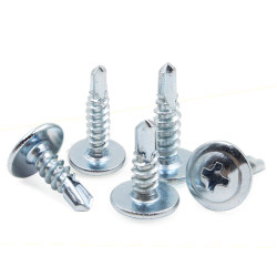 ເຈາະຫົວຮາບພຽງຂະໜາດໃຫຍ່ tail screw self-tapping self-drilling dovetail nail with pad drill tail large round head Huasi Division M4.2*136