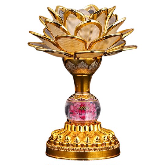 Colorful Lotus Lantern Bodhisattva Buddha Lamp