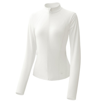Slim fit sports sun protection clothing and slimming yoga jacket