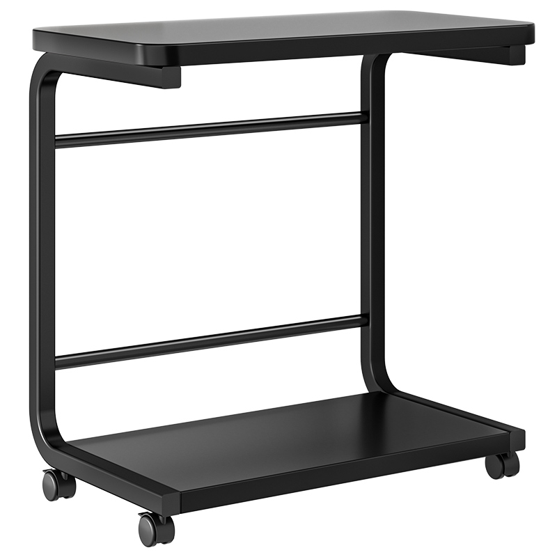 Desktop computer host bracket with wheels removable multi-layer chassis base storage shelf floor-standing household trolley