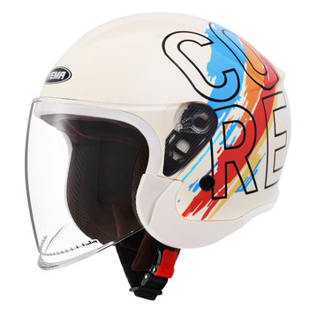 Mustang winter warm electric car 3/4 helmet