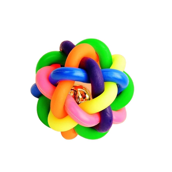 Dog toy colorful bell ball puppy teeth grinding