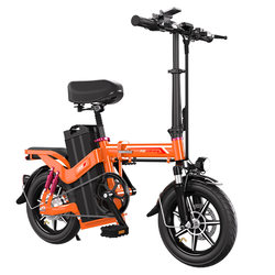 OmiRong driving-specific electric folding bike, ultra-light and portable aluminum alloy new national standard lithium battery electric bicycle