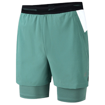 361 sports pants mens 2024 summer new quick-drying fake two-piece sports shorts three-quarter pants running pants mens pants