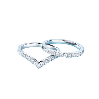Zhuodie jewelry imitation diamond ring 18k white gold couple
