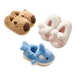 Balabala slippers for boys and girls plush home shoes