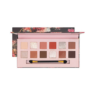 New 12-color begonia flower oil painting style pink brown eye shadow palette