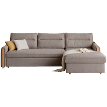 Genji Wood Language Fabric Sofa Bed Living Room Dual-Use Multi-Function Storage Sofa Simple Home Small Apartment Retractable Bed