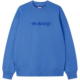 WASSUP three-dimensional embroidered round neck sweatshirt trendy brand