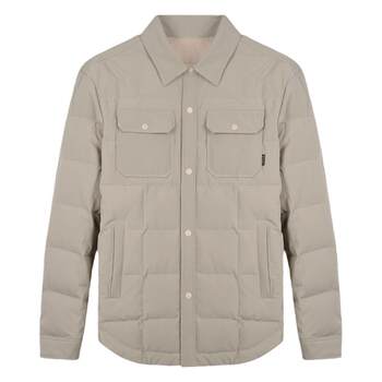 Talented Men's down Jacket with Turn-Down Collar 2025 Autumn/Winter New Slim Fit Warm Multi-Pocket Workwear Business Casual Coat