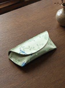 无香原创古风织锦缎非遗宋锦布艺高颜值眼镜盒国风中式手工墨镜包