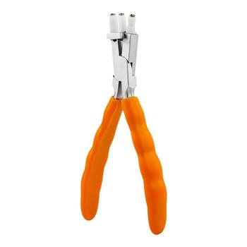 pliers ເຄື່ອງມືແວ່ນຕາ, pliers ສາມງ່າມ, pliers ປັບແວ່ນຕາ, pliers beam ກາງສາມງ່າມທີ່ມີມືຈັບຢາງພາລາສົ້ນ.