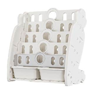 Babyviva toy storage shelf bookshelf integrated book