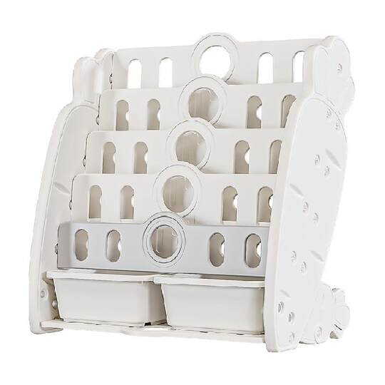 Babyviva Spielzeug-Aufbewahrungsregal, Bücherregal, integriertes Buch