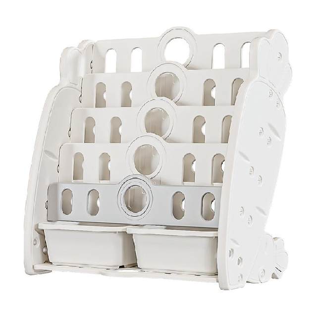 Babyviva toy storage shelf bookshelf integrated book