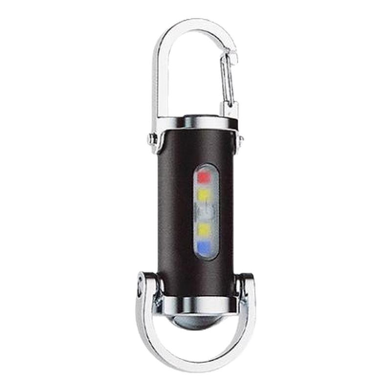 Portable multifunctional keychain light USB rechargeable flashlight