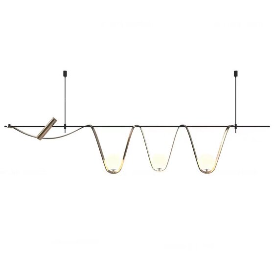 Designer led island restaurant chandelier light luxury high-end