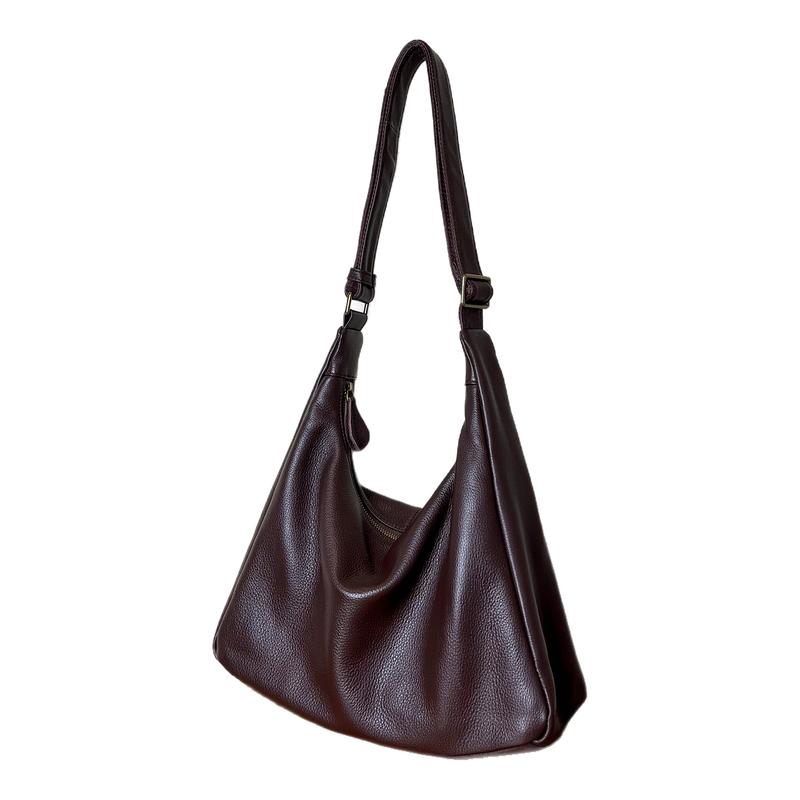 Genuine leather women's bag cowhide hobo bag shoulder bag crossbody bag