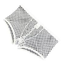 Mens flat horn underwear sexy transparent mesh low waist fashion repair elastic mesh breathable comfortable four-corner pants
