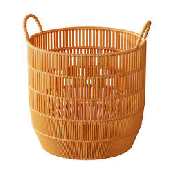 Imitation Rattan Laundry Basket, Extra Large, High-Quality, Large Capacity Laundry Basket for Storing Dirty Clothes