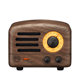 猫王音响 MW-2 猫王小王子胡桃木收音机蓝牙小音箱复古木质便携