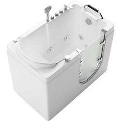 Okron's step -type small apartment customized massage bathtub household elderly people barrier -free side -door sitting