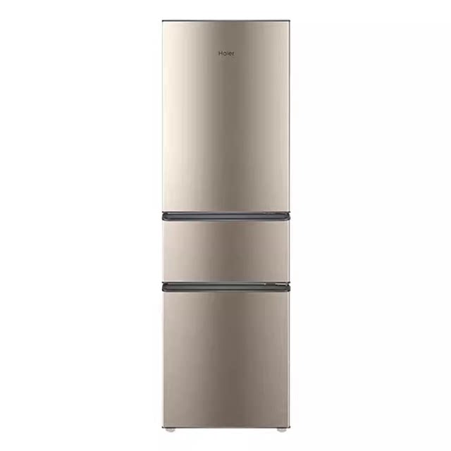 Haier 219 liter three-door refrigerator for rental home use
