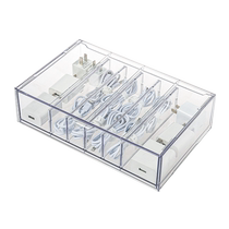 亚加丽加桌面数据线收纳盒插头电线理线器电脑充电器电源线放置架