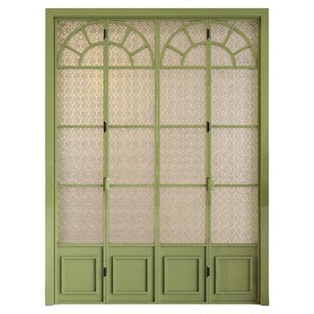 Hundreds of french retro double-door folding glass doors
