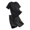 Pull back ice silk sports suit plus size for men