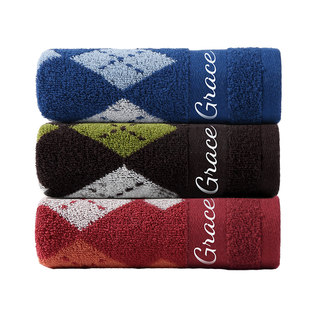 洁丽雅毛巾洗脸纯棉家用男士吸水不掉毛洗澡柔软全棉加厚大面巾女